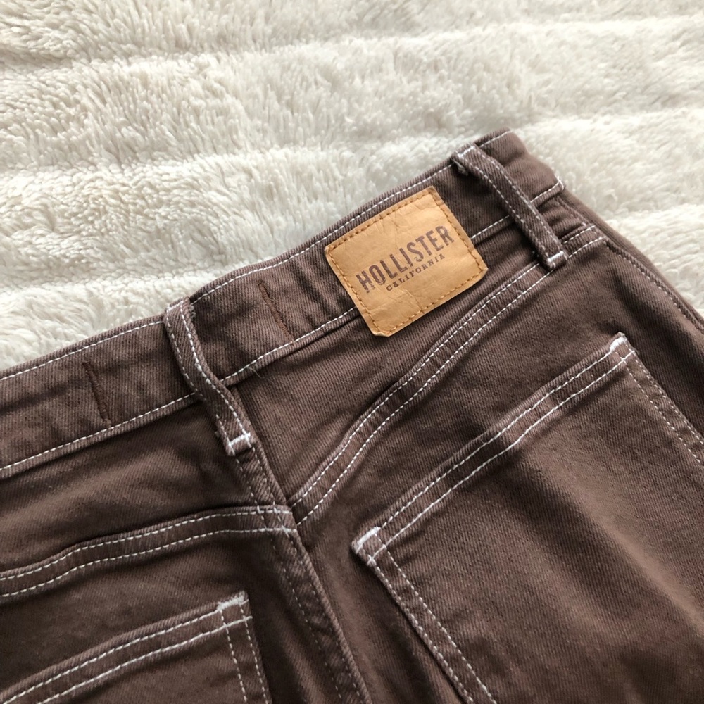 hollister brown cargo pants